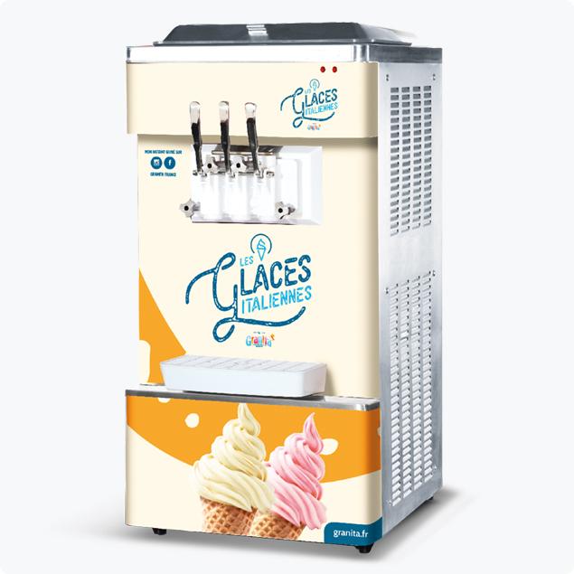 Machine à Glace Avec Compresseur 1,5 L - Pas De Pré-congélation - 3 Modes (glace Molle/dure/mixage) - Fonction Maintien Au Froid